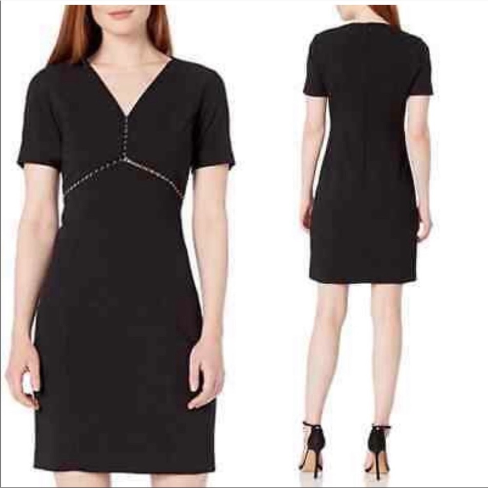Tahari Black Mary Mini Dress